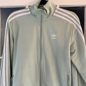 Mens Adidas zip up track jacket. Mint green